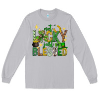 Moon Dust Not lucky just blessed st. patricks day Long Sleeve Tee - Neo Western
