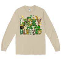 Mushroom Not lucky just blessed st. patricks day Long Sleeve Tee - Neo Western
