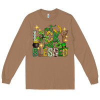 Toasted Coconut Not lucky just blessed st. patricks day Long Sleeve Tee - Neo Western