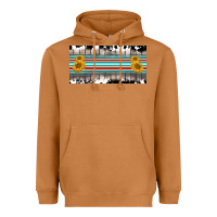 Meerkat western cowhide serape sunflower mama license plate Heavyweight Hoodie - BarkalooDesign