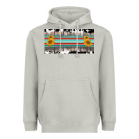 Moon Dust western cowhide serape sunflower mama license plate Heavyweight Hoodie - BarkalooDesign