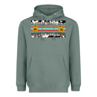 Sage western cowhide serape sunflower mama license plate Heavyweight Hoodie - BarkalooDesign