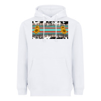 White western cowhide serape sunflower mama license plate Heavyweight Hoodie - BarkalooDesign