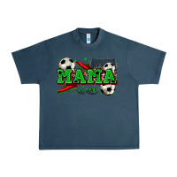 Midnight Navy mama soccer Urban Heavy Tee - Zillion Design Studio