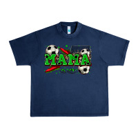 Navy mama soccer Urban Heavy Tee - Zillion Design Studio