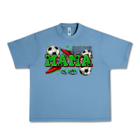 Pebble Blue mama soccer Urban Heavy Tee - Zillion Design Studio