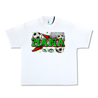 White mama soccer Urban Heavy Tee - Zillion Design Studio