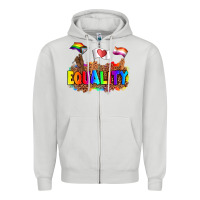 Dove Grey equality pride flags Zipper Hoodie - AdoDesignShop