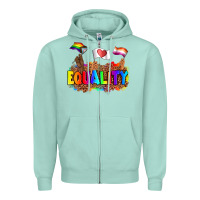 Seafoam equality pride flags Zipper Hoodie - AdoDesignShop
