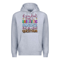 Heather Grey if you don't want sarcastic answer Premium Hoodie - MaliasSmallBusiness