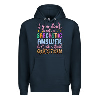 Navy if you don't want sarcastic answer Premium Hoodie - MaliasSmallBusiness