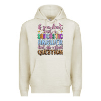 Oatmeal Heather if you don't want sarcastic answer Premium Hoodie - MaliasSmallBusiness
