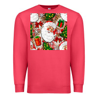 Cardinal Christmas Santa Claus and gift box Premium Sweatshirt - NancyCooperArtShop