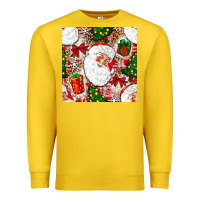 Lemon Christmas Santa Claus and gift box Premium Sweatshirt - NancyCooperArtShop