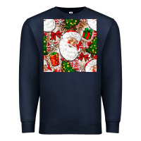 Christmas Santa Claus And Gift Box Premium Sweatshirt | Teevron