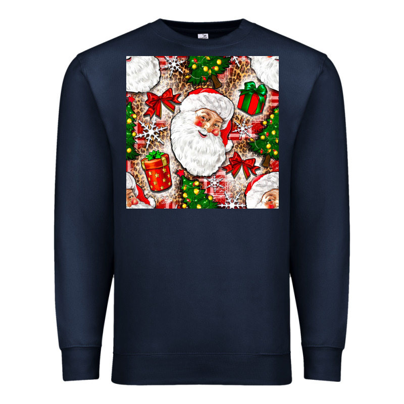 Christmas Santa Claus And Gift Box Premium Sweatshirt by NancyCooperArtShop | Teevron