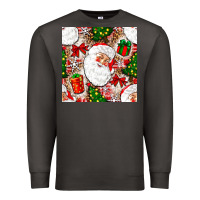 Smoke Christmas Santa Claus and gift box Premium Sweatshirt - NancyCooperArtShop