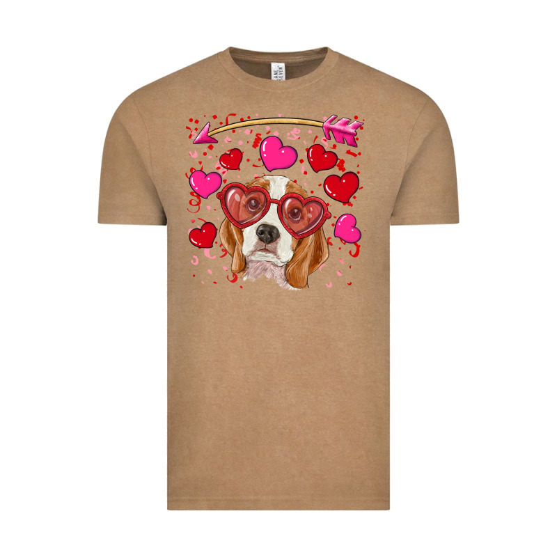 Valentine's Day  Beagle Vintage Tee by RanaPortraitStore | Teevron