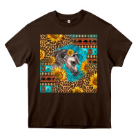 Chocolate Brown arabian horse Heavy Core Tee - LillyAllenDesigns