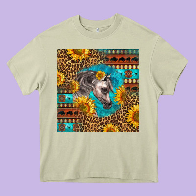 Arabian Horse Heavy Core Tee Designed By Lillyallendesigns