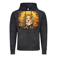 Vintage Black pembroke welsh corgi Vintage Hoodie - Unal Design