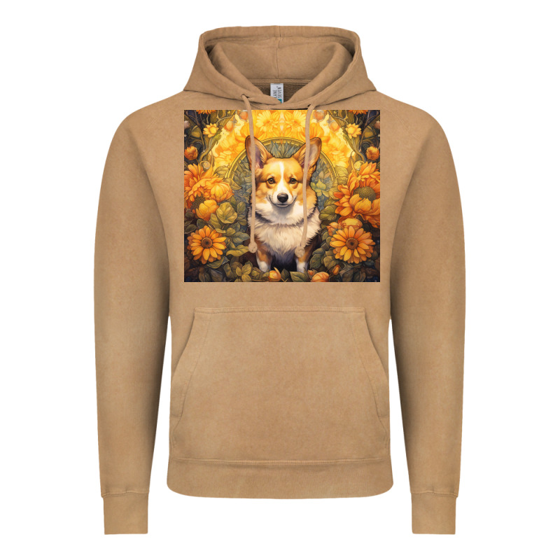 Pembroke Welsh Corgi Vintage Hoodie by Unal Design | Teevron