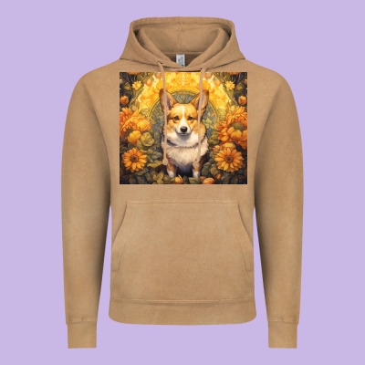 Pembroke Welsh Corgi Vintage Hoodie Designed By Unal Design