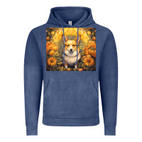 Vintage Denim pembroke welsh corgi Vintage Hoodie - Unal Design