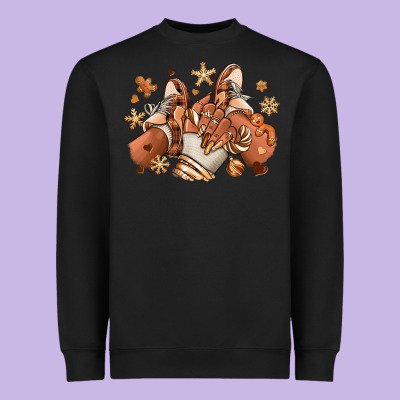 Heavyweight Sweatshirt Melanin Christmas black girl sneakers