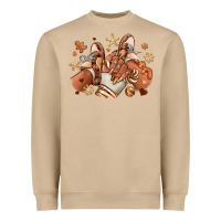 Mushroom Melanin Christmas black girl sneakers Heavyweight Sweatshirt - RanaPortraitStore