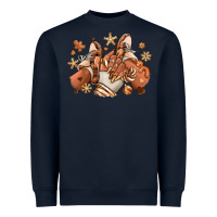 Navy Melanin Christmas black girl sneakers Heavyweight Sweatshirt - RanaPortraitStore