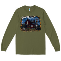 Army Green farm life2 Long Sleeve Tee - SublimationCraftShop