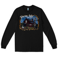 Black farm life2 Long Sleeve Tee - SublimationCraftShop
