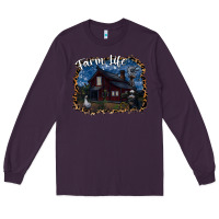 Plum farm life2 Long Sleeve Tee - SublimationCraftShop