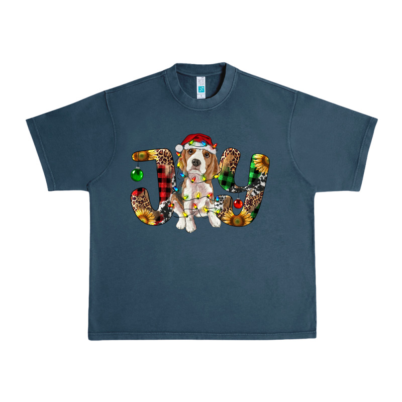Beagle Christmas Joy Urban Heavy Tee by RanaPortraitStore | Teevron