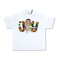 White beagle christmas joy Urban Heavy Tee - RanaPortraitStore