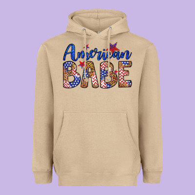 American Babe Heavyweight Hoodie Designed By Lillyallendesigns