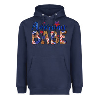 Navy american babe Heavyweight Hoodie - LillyAllenDesigns