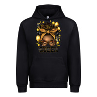 Black birthday queen afro messy bun Urban Hoodie - Artiststas