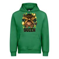 Emerald birthday queen afro messy bun Urban Hoodie - Artiststas