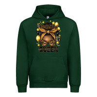 Forest Green birthday queen afro messy bun Urban Hoodie - Artiststas