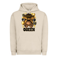 Pigment French Oak birthday queen afro messy bun Urban Hoodie - Artiststas