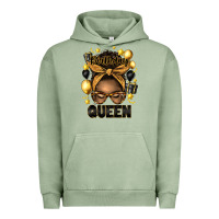 Pigment Oil Green birthday queen afro messy bun Urban Hoodie - Artiststas