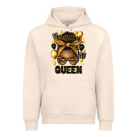 Sandshell birthday queen afro messy bun Urban Hoodie - Artiststas
