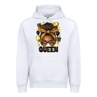White birthday queen afro messy bun Urban Hoodie - Artiststas