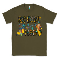 Army Green school hero Classic Tee - CowhideDigitalArt