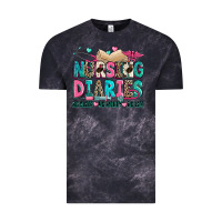 Cloud Black nursing diaries no sleep no money no life Vintage Tee - Zillion Design Studio
