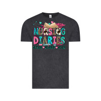Vintage Black nursing diaries no sleep no money no life Vintage Tee - Zillion Design Studio