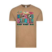 Vintage Coffee nursing diaries no sleep no money no life Vintage Tee - Zillion Design Studio