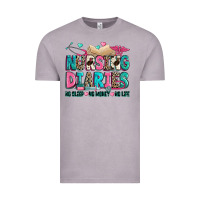Vintage Zinc nursing diaries no sleep no money no life Vintage Tee - Zillion Design Studio